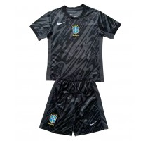 Brazylia Bramkarskie Koszulka Wyjazdowa dzieci Copa America 2024 Krótki Rękaw (+ krótkie spodenki)